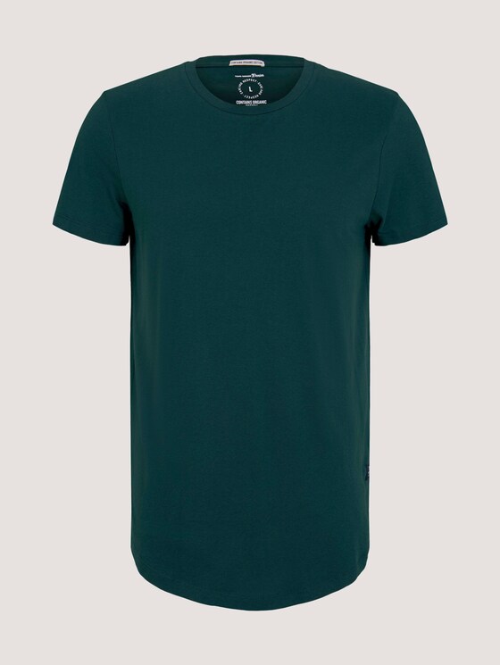 Basic T-Shirt aus Organic Cotton - Männer - Deep Green Lake Basic T-Shirt aus Organic Cotton - Männer - Deep Green Lake - 7 - TOM TAILOR Denim