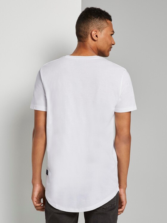 Basic T-Shirt aus Organic Cotton - Männer - White Basic T-Shirt aus Organic Cotton - Männer - White - 2 - TOM TAILOR Denim