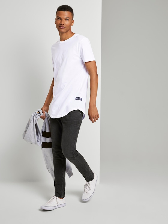 Basic T-Shirt aus Organic Cotton - Männer - White Basic T-Shirt aus Organic Cotton - Männer - White - 3 - TOM TAILOR Denim