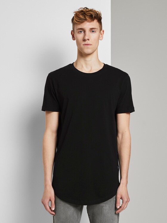 Basic T-Shirt aus Organic Cotton - Männer - Black Basic T-Shirt aus Organic Cotton - Männer - Black - 1 - TOM TAILOR Denim
