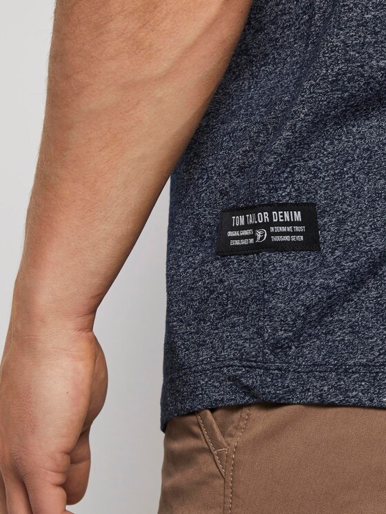 Strukturiertes T-Shirt - Männer - Sky Captain Blue Non-Solid Strukturiertes T-Shirt - Männer - Sky Captain Blue Non-Solid - 10 - TOM TAILOR Denim
