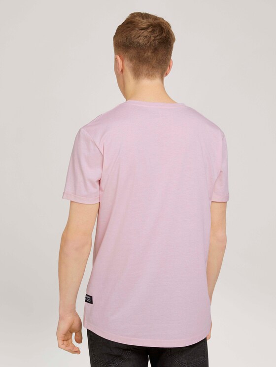 Strukturiertes T-Shirt - Männer - soft peach skin melange Strukturiertes T-Shirt - Männer - soft peach skin melange - 2 - TOM TAILOR Denim
