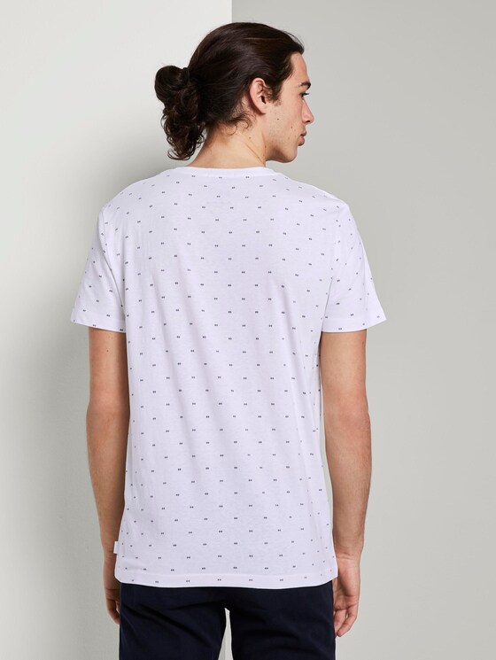 Print T-shirt - Men - white small element print Print T-shirt - Men - white small element print - 2 - TOM TAILOR Denim