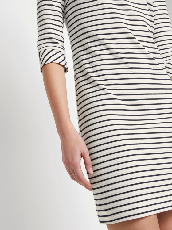 Maritimes Kleid mit Streifen - Frauen - offwhite navy stripe Maritimes Kleid mit Streifen - Frauen - offwhite navy stripe - 10 - TOM TAILOR