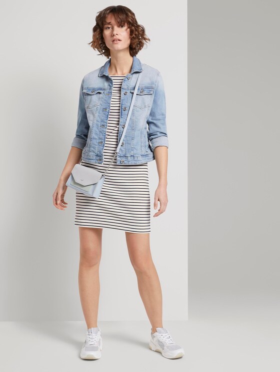 Maritimes Kleid mit Streifen - Frauen - offwhite navy stripe Maritimes Kleid mit Streifen - Frauen - offwhite navy stripe - 3 - TOM TAILOR