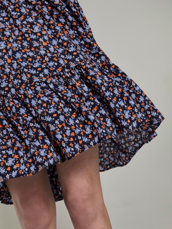 Nena & Larissa: Crepe-look dress - Women - navy floral design Nena & Larissa: Crepe-look dress - Women - navy floral design - 10 - TOM TAILOR