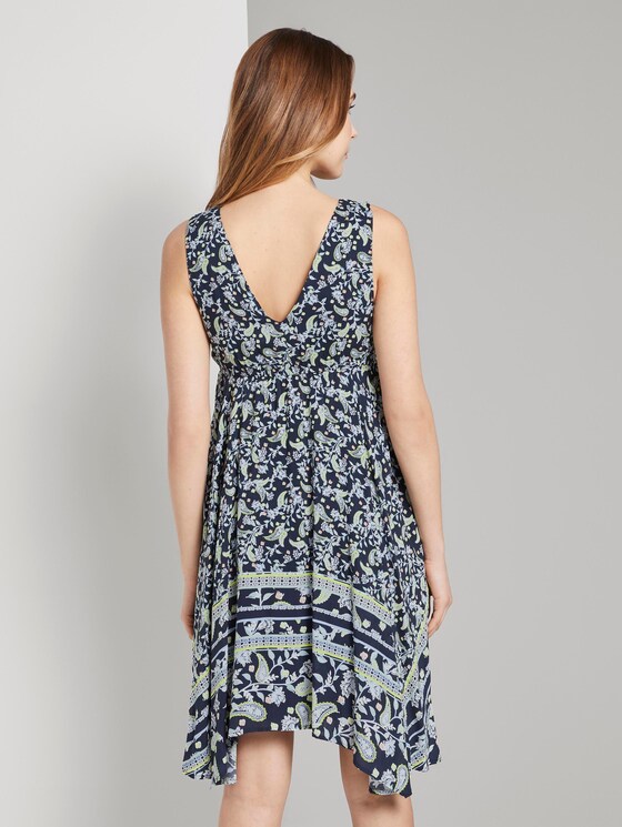 Luftiges Tuchkleid mit Musterung - Frauen - navy paisley design Luftiges Tuchkleid mit Musterung - Frauen - navy paisley design - 2 - TOM TAILOR