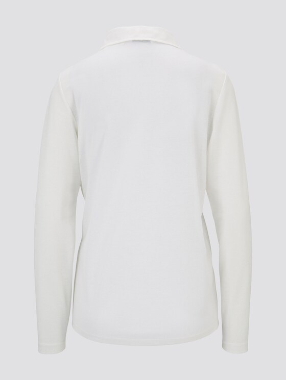 fijn polohemd - Vrouwen - Whisper White fijn polohemd - Vrouwen - Whisper White - 8 - TOM TAILOR