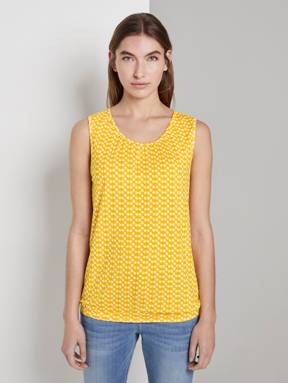Fließendes Jersey-Top - Frauen - yellow dot design Fließendes Jersey-Top - Frauen - yellow dot design - 1 - TOM TAILOR
