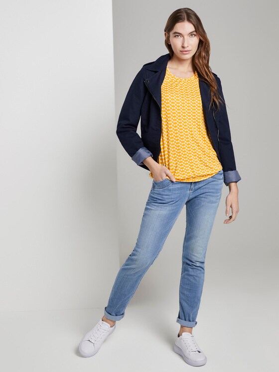 Fließendes Jersey-Top - Frauen - yellow dot design Fließendes Jersey-Top - Frauen - yellow dot design - 3 - TOM TAILOR