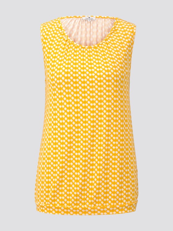 Fließendes Jersey-Top - Frauen - yellow dot design Fließendes Jersey-Top - Frauen - yellow dot design - 7 - TOM TAILOR