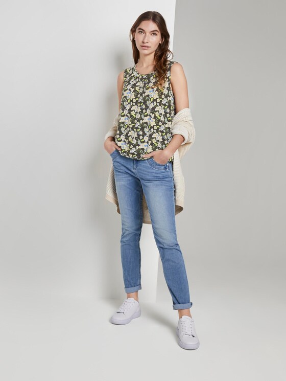 Fließendes Jersey-Top - Frauen - small khaki floral design Fließendes Jersey-Top - Frauen - small khaki floral design - 3 - TOM TAILOR