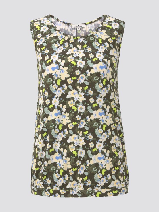 Fließendes Jersey-Top - Frauen - small khaki floral design Fließendes Jersey-Top - Frauen - small khaki floral design - 7 - TOM TAILOR