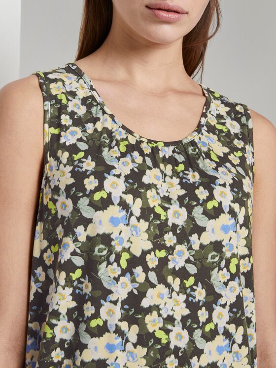Fließendes Jersey-Top - Frauen - small khaki floral design Fließendes Jersey-Top - Frauen - small khaki floral design - 9 - TOM TAILOR