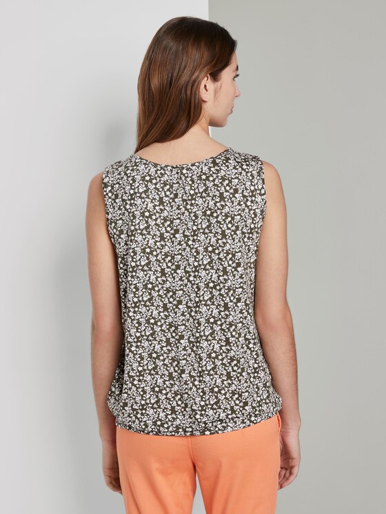 Fließendes Jersey-Top - Frauen - khaki offwhite floral design Fließendes Jersey-Top - Frauen - khaki offwhite floral design - 2 - TOM TAILOR