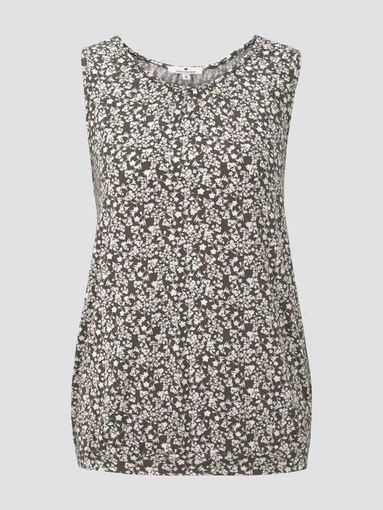 Fließendes Jersey-Top - Frauen - khaki offwhite floral design Fließendes Jersey-Top - Frauen - khaki offwhite floral design - 7 - TOM TAILOR