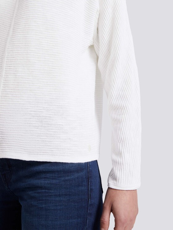 Strukturierter Strickpullover - Frauen - Whisper White Strukturierter Strickpullover - Frauen - Whisper White - 10 - TOM TAILOR