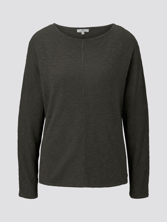 Strukturierter Strickpullover - Frauen - Woodland Green Strukturierter Strickpullover - Frauen - Woodland Green - 7 - TOM TAILOR