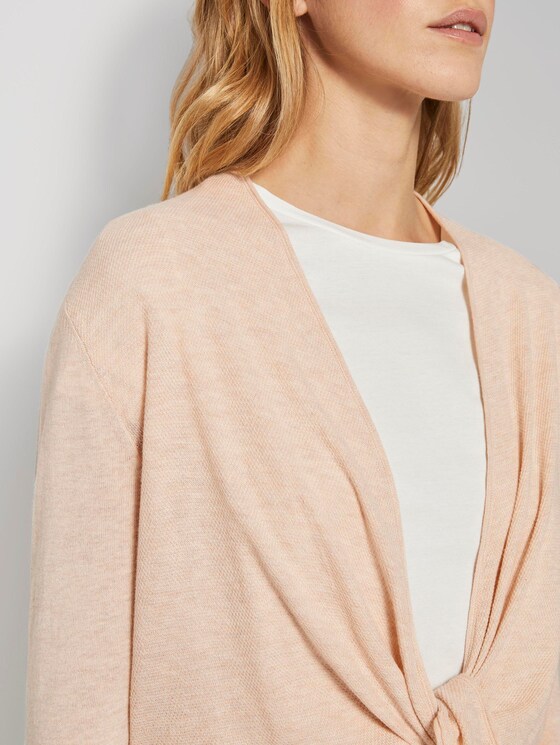 Strukturierter Bolero zum Knoten - Frauen - silky vanilla melange Strukturierter Bolero zum Knoten - Frauen - silky vanilla melange - 10 - TOM TAILOR