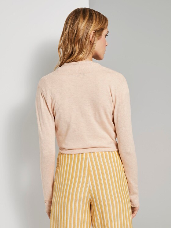 Strukturierter Bolero zum Knoten - Frauen - silky vanilla melange Strukturierter Bolero zum Knoten - Frauen - silky vanilla melange - 2 - TOM TAILOR