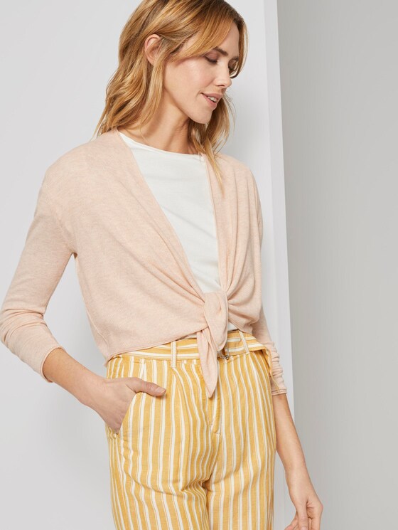 Strukturierter Bolero zum Knoten - Frauen - silky vanilla melange Strukturierter Bolero zum Knoten - Frauen - silky vanilla melange - 5 - TOM TAILOR