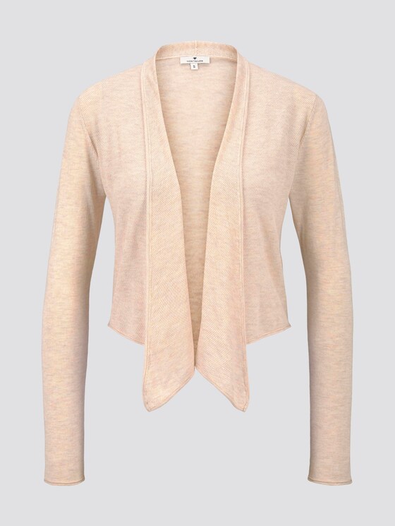 Strukturierter Bolero zum Knoten - Frauen - silky vanilla melange Strukturierter Bolero zum Knoten - Frauen - silky vanilla melange - 7 - TOM TAILOR