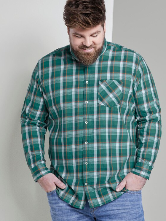 green check shirt mens