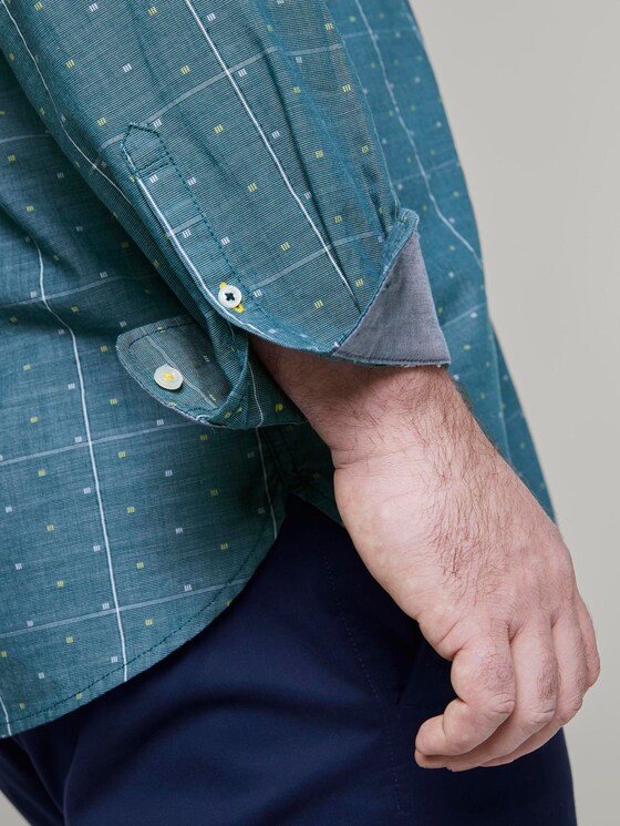 Strukturiertes Hemd - Männer - olive check by yellow clipper Strukturiertes Hemd - Männer - olive check by yellow clipper - 10 - Men Plus