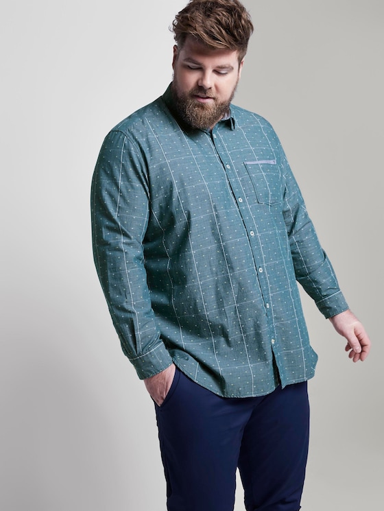 Strukturiertes Hemd - Männer - olive check by yellow clipper Strukturiertes Hemd - Männer - olive check by yellow clipper - 5 - Men Plus