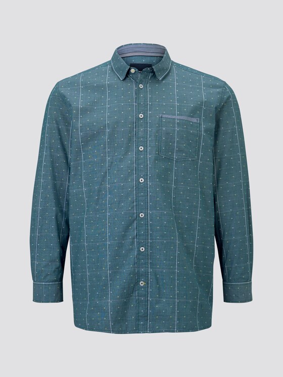 Strukturiertes Hemd - Männer - olive check by yellow clipper Strukturiertes Hemd - Männer - olive check by yellow clipper - 7 - Men Plus