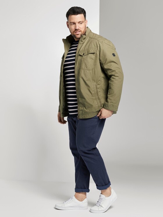 Gestreifter Strickpullover - Männer - navy white stripe Gestreifter Strickpullover - Männer - navy white stripe - 3 - Men Plus