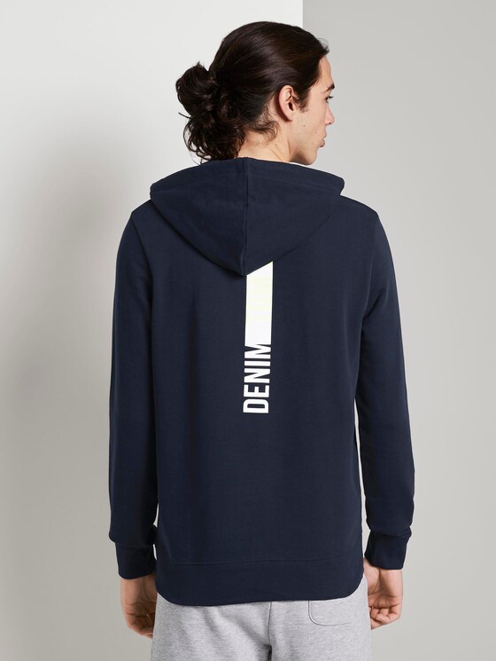 Hoodie mit Schrift-Print - Männer - Sky Captain Blue Hoodie mit Schrift-Print - Männer - Sky Captain Blue - 2 - TOM TAILOR Denim