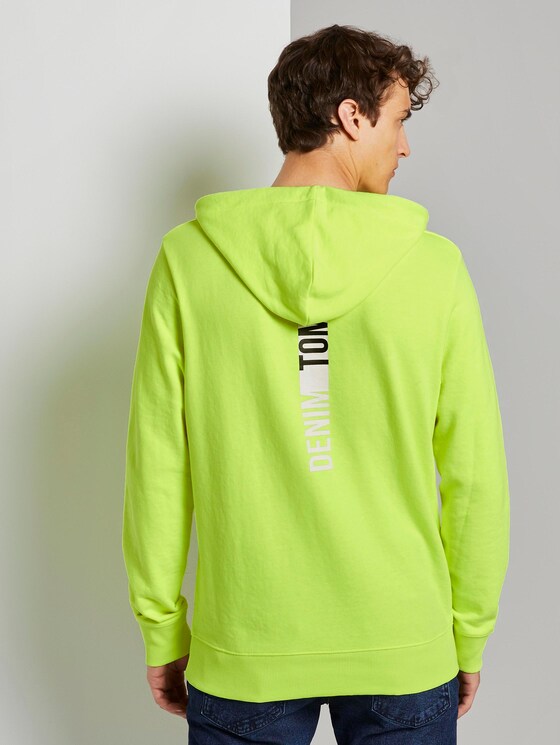 Hoodie mit Schrift-Print - Männer - neon green Hoodie mit Schrift-Print - Männer - neon green - 2 - TOM TAILOR Denim