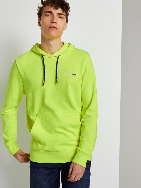 Hoodie mit Schrift-Print - Männer - neon green Hoodie mit Schrift-Print - Männer - neon green - 5 - TOM TAILOR Denim
