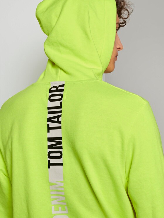 Hoodie mit Schrift-Print - Männer - neon green Hoodie mit Schrift-Print - Männer - neon green - 9 - TOM TAILOR Denim