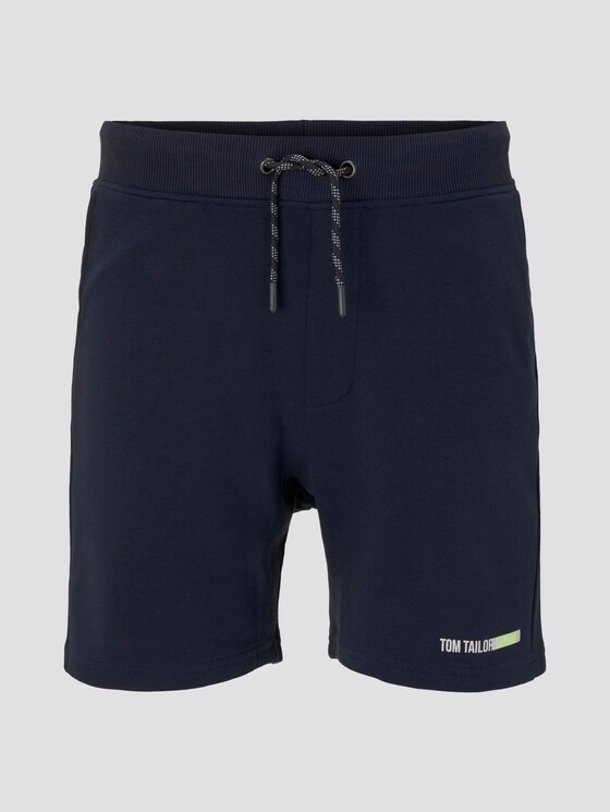 Cotton sweat shorts - Men - Sky Captain Blue Cotton sweat shorts - Men - Sky Captain Blue - 7 - TOM TAILOR Denim