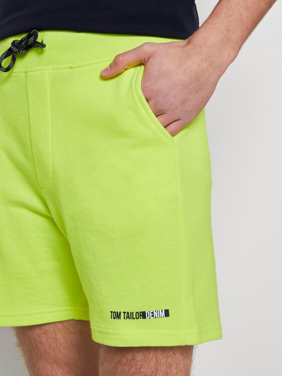 Sweat Shorts aus Baumwolle - Männer - neon green Sweat Shorts aus Baumwolle - Männer - neon green - 9 - TOM TAILOR Denim