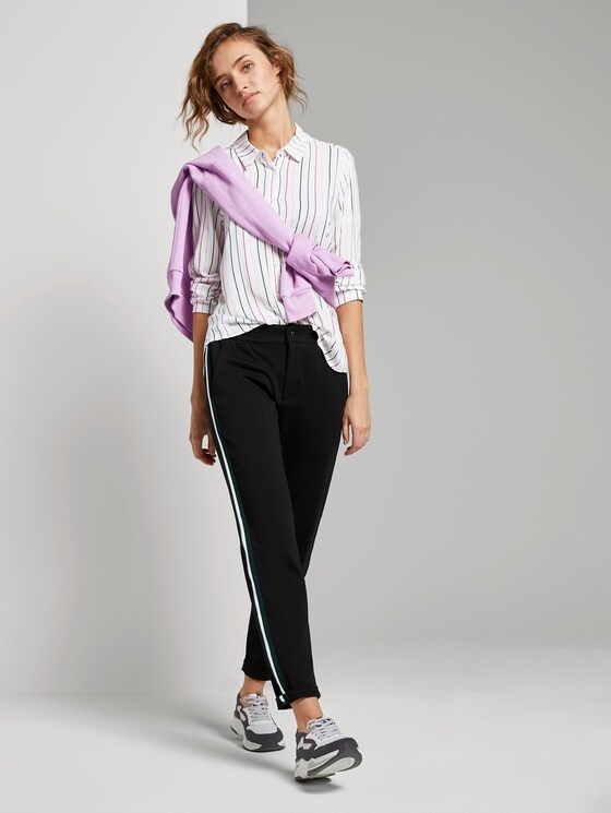 Gemusterte Hemdbluse - Frauen - colored vertical stripe white Gemusterte Hemdbluse - Frauen - colored vertical stripe white - 3 - TOM TAILOR Denim