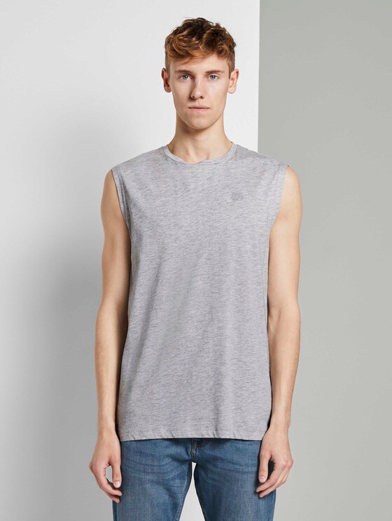 Tanktops im Dreierpack - Männer - Light Stone Grey Melange Tanktops im Dreierpack - Männer - Light Stone Grey Melange - 10 - TOM TAILOR Denim
