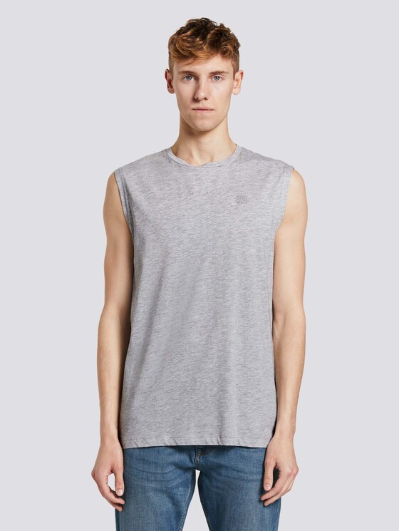 Tanktops im Dreierpack - Männer - Light Stone Grey Melange Tanktops im Dreierpack - Männer - Light Stone Grey Melange - 56 - TOM TAILOR Denim