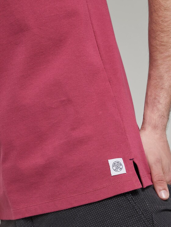 Poloshirt mit Kontrastblende - Männer - wine rose pink Poloshirt mit Kontrastblende - Männer - wine rose pink - 10 - TOM TAILOR