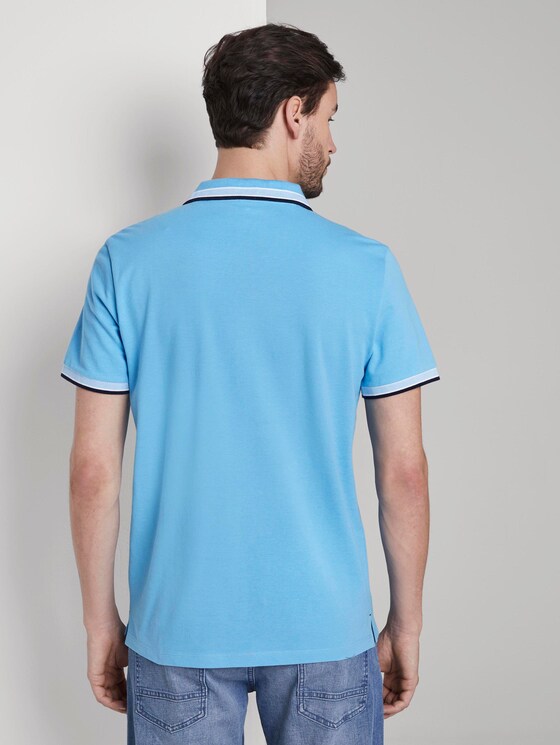 Poloshirt mit Kontrastblende - Männer - soft cloud blue Poloshirt mit Kontrastblende - Männer - soft cloud blue - 2 - TOM TAILOR