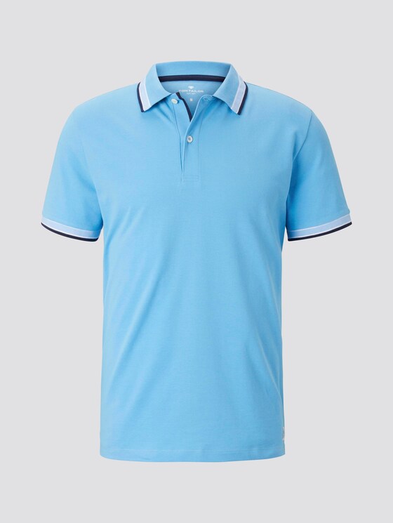Poloshirt mit Kontrastblende - Männer - soft cloud blue Poloshirt mit Kontrastblende - Männer - soft cloud blue - 7 - TOM TAILOR