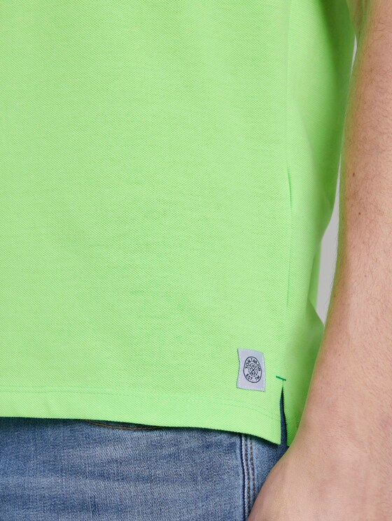 Poloshirt mit Kontrastblende - Männer - neon gecko green Poloshirt mit Kontrastblende - Männer - neon gecko green - 10 - TOM TAILOR