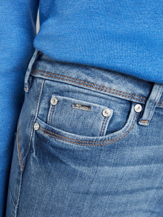 Nela Extra Skinny Jeans mit Schlitzen - Frauen - mid stone bright blue denim Nela Extra Skinny Jeans mit Schlitzen - Frauen - mid stone bright blue denim - 10 - TOM TAILOR Denim