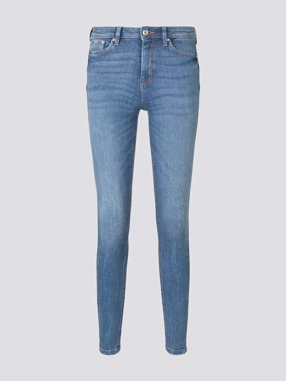 Nela Extra Skinny Jeans mit Schlitzen - Frauen - mid stone bright blue denim Nela Extra Skinny Jeans mit Schlitzen - Frauen - mid stone bright blue denim - 7 - TOM TAILOR Denim