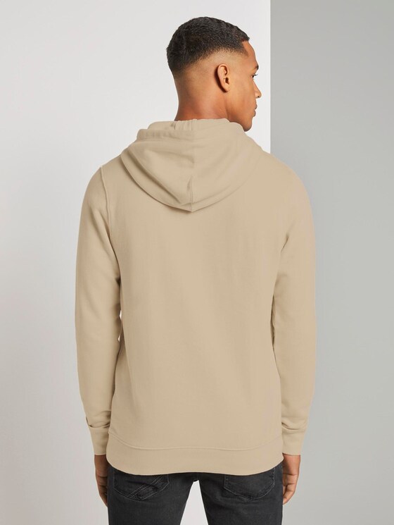 Hoodie mit dezentem Print - Männer - Fog Beige Hoodie mit dezentem Print - Männer - Fog Beige - 2 - TOM TAILOR Denim