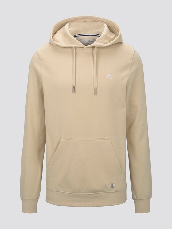 Hoodie mit dezentem Print - Männer - Fog Beige Hoodie mit dezentem Print - Männer - Fog Beige - 7 - TOM TAILOR Denim