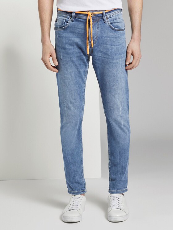 Piers Slim Performance Stretch Effect - Men - Used Light Stone Blue Denim Piers Slim Performance Stretch Effect - Men - Used Light Stone Blue Denim - 1 - TOM TAILOR Denim