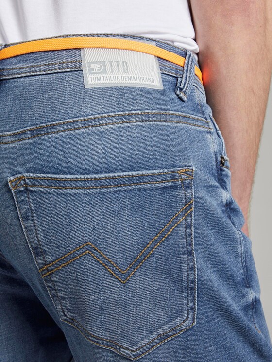 Piers Slim Performance Stretch Effect - Men - Used Light Stone Blue Denim Piers Slim Performance Stretch Effect - Men - Used Light Stone Blue Denim - 9 - TOM TAILOR Denim